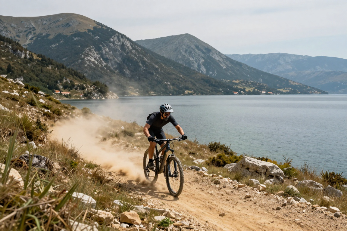 Ohrid Gölü çevresi Kuzey Makedonya MTB parkuru