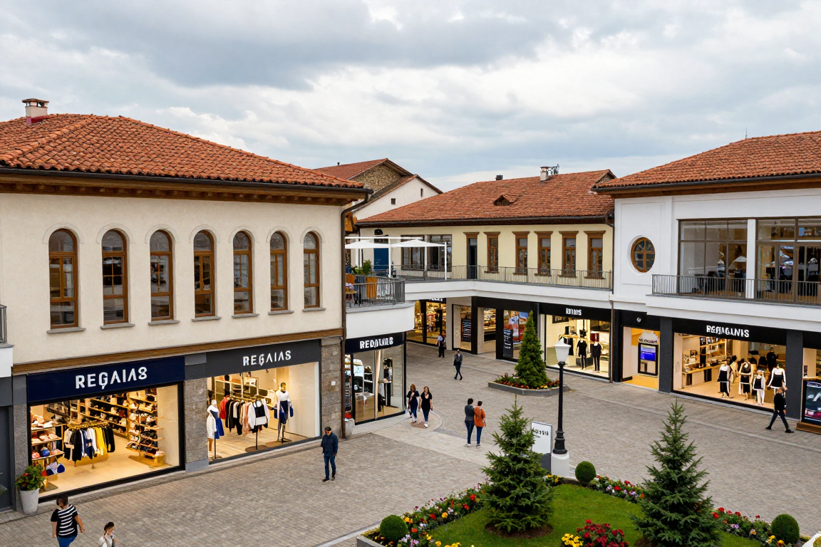 Bitola'daki alışveriş merkezleri, tarihi ve modern birleşimi yansıtır