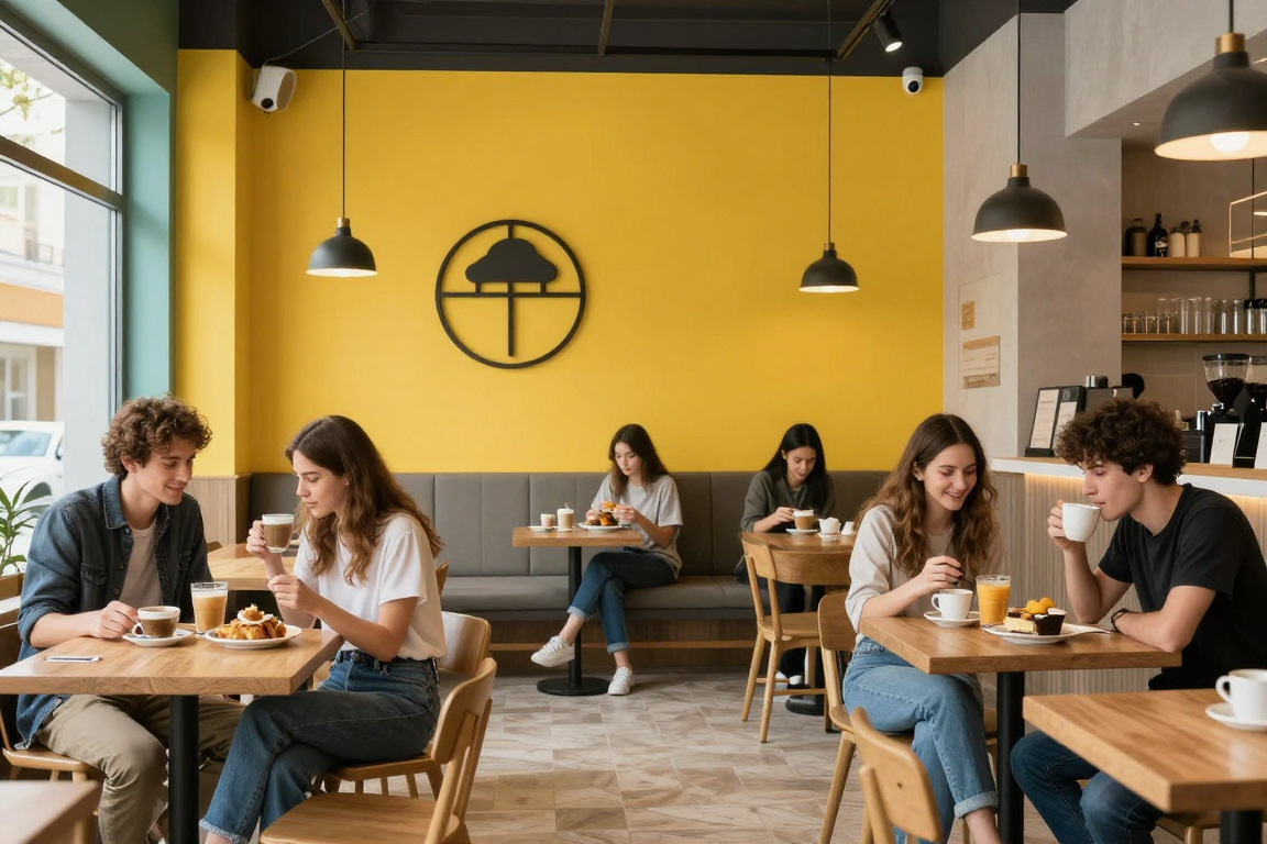 Tetova'daki trend ve modern kafe mekânı