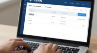 IBAN numarası ve uluslararası para transferi detayları içeren bir bilgisayar ekranı