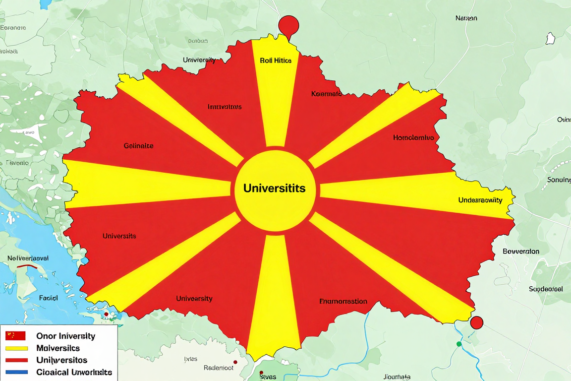 Makedonya tıp fakülteleri haritası