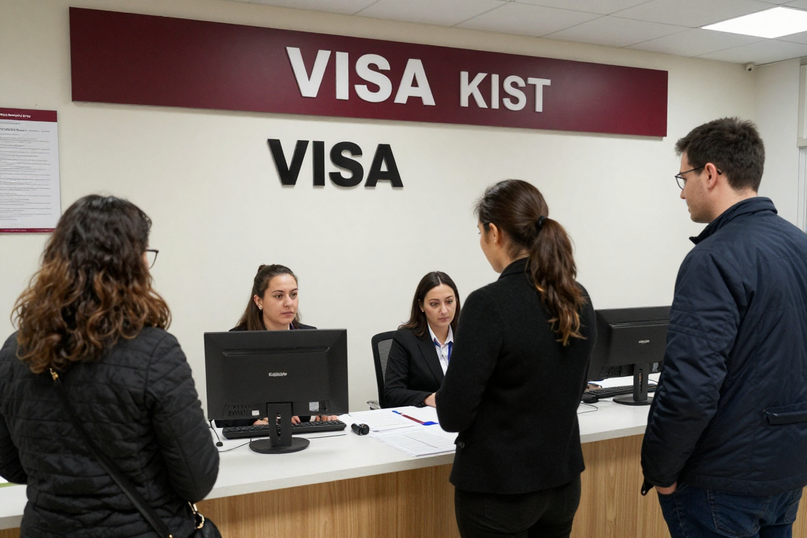 Makedonya'daki vize merkezindeki başvuru süreci