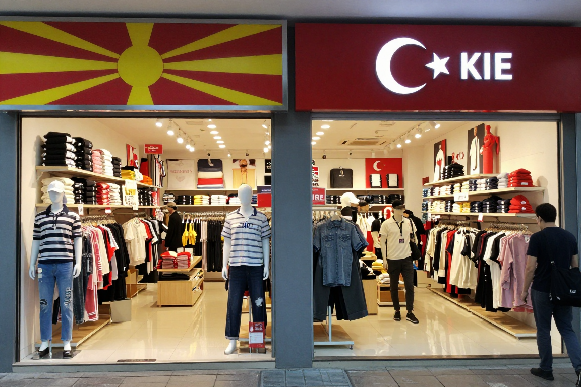 Makedonya ve Türkiye giyim mağazaları karşılaştırması