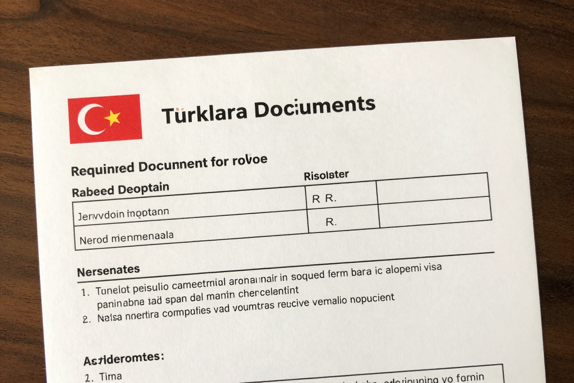 Makedonya vizesi gerekli belgeleri gösteren görsel