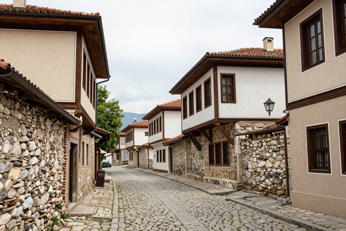 Üsküp tarihi mimari, eski şehir manzarası